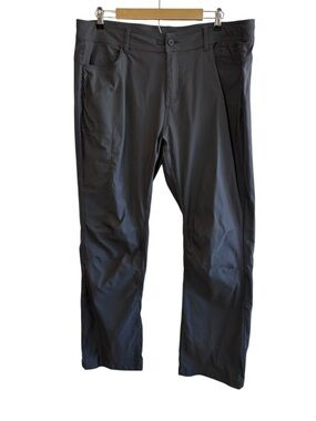 Prana Size 18W Gray Zion Pants Standard Fit Gray Straight Leg Hiking Outdoor